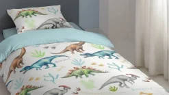 Dino flanel dekbedovertrek