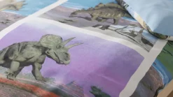Dinosaur flanel dekbedovertrek