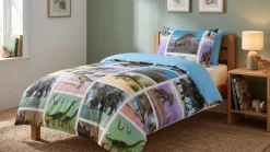Dinosaur flanel dekbedovertrek