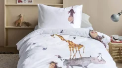 Fiep Amsterdam Dieren Stapelen flanel dekbedovertrek