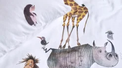 Fiep Amsterdam Dieren Stapelen flanel dekbedovertrek