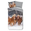 Happy Horses flanel dekbedovertrek