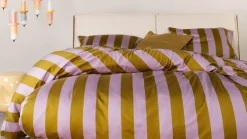 Minte Stripe dekbedovertrek