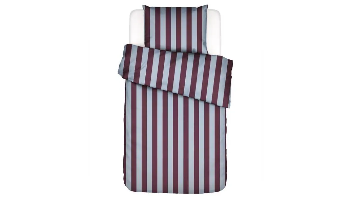 Minte Stripe dekbedovertrek