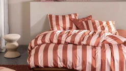 Minte Stripe dekbedovertrek