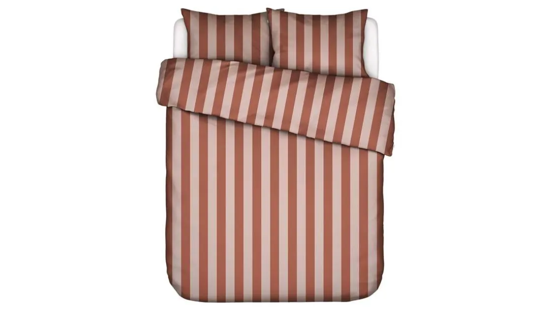 Minte Stripe dekbedovertrek
