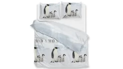 Pingu flanel dekbedovertrek