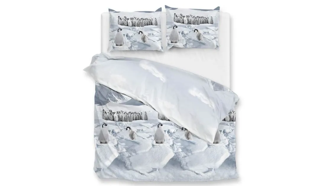 Pinguini flanel dekbedovertrek