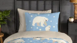 Polar Bear flanel dekbedovertrek