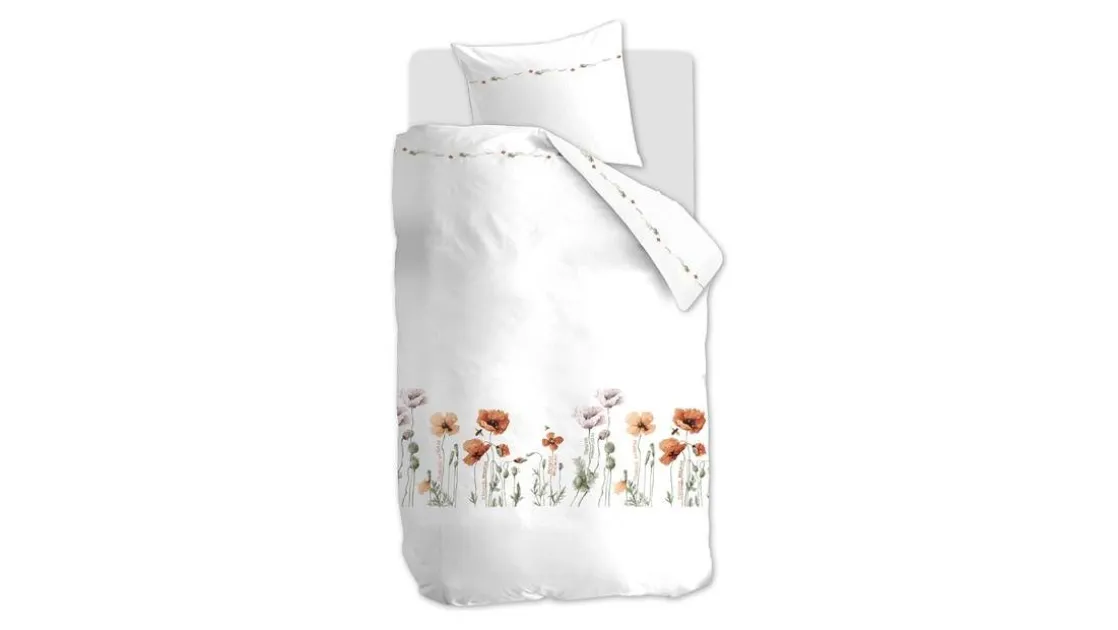 Poppies flanel dekbedovertrek