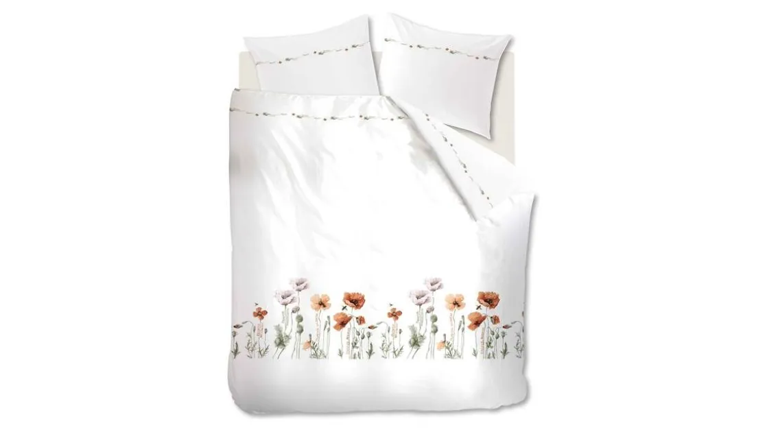 Poppies flanel dekbedovertrek