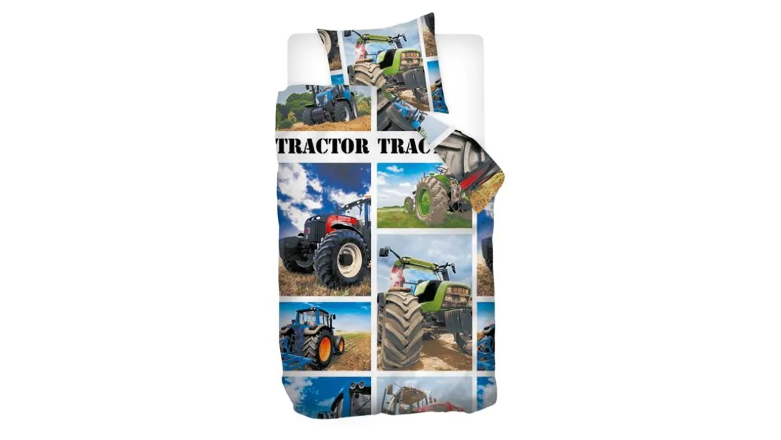 Tractor flanel dekbedovertrek