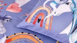 Unicorn Land flanel dekbedovertrek