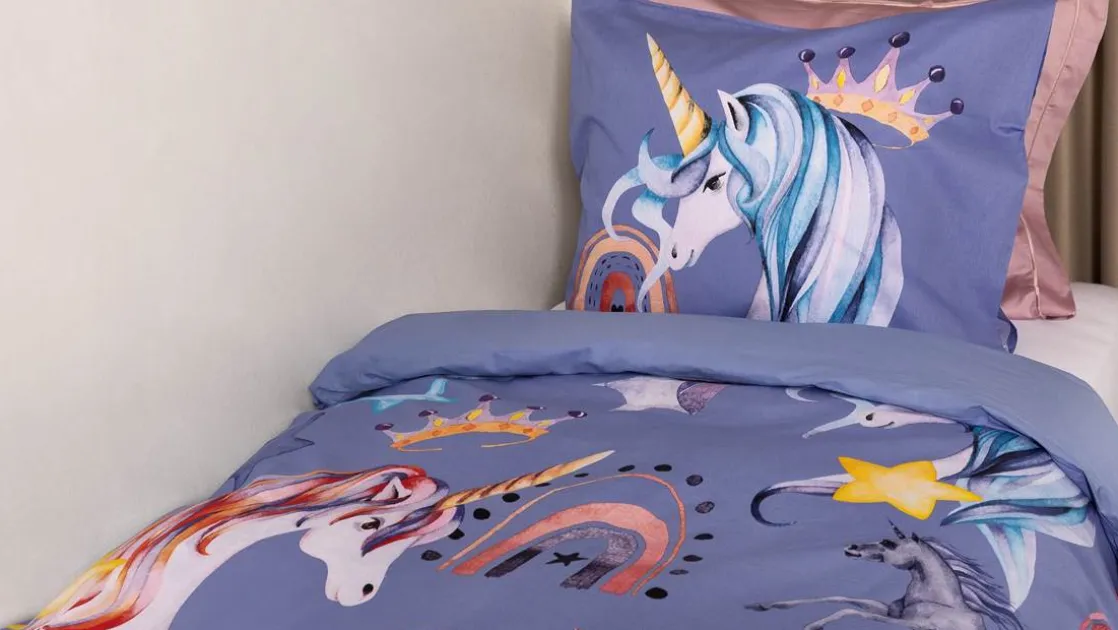 Unicorn Land flanel dekbedovertrek