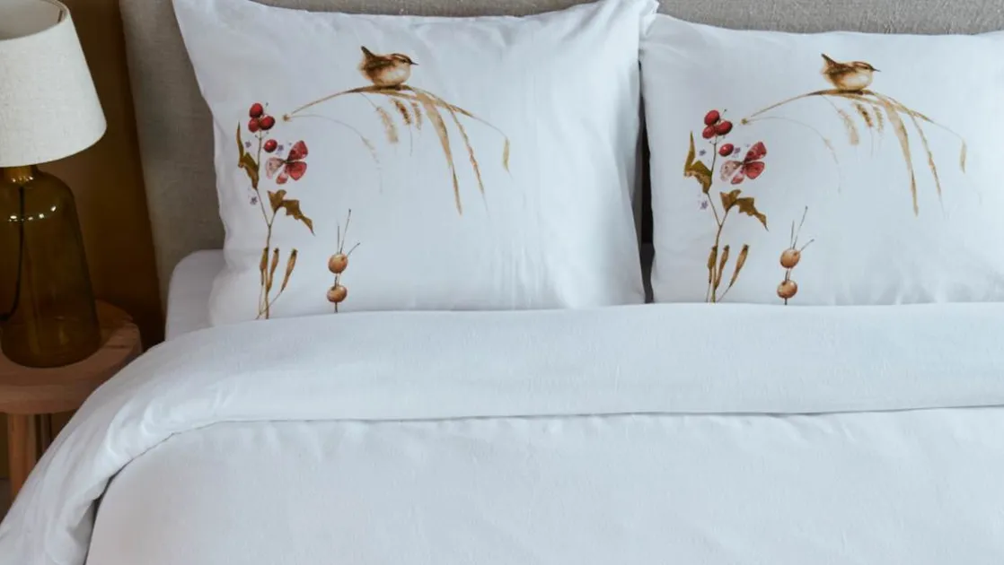 Winter Wren flanel dekbedovertrek