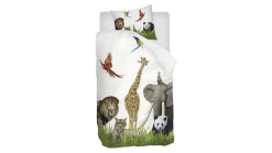 Zie Zoo flanel dekbedovertrek